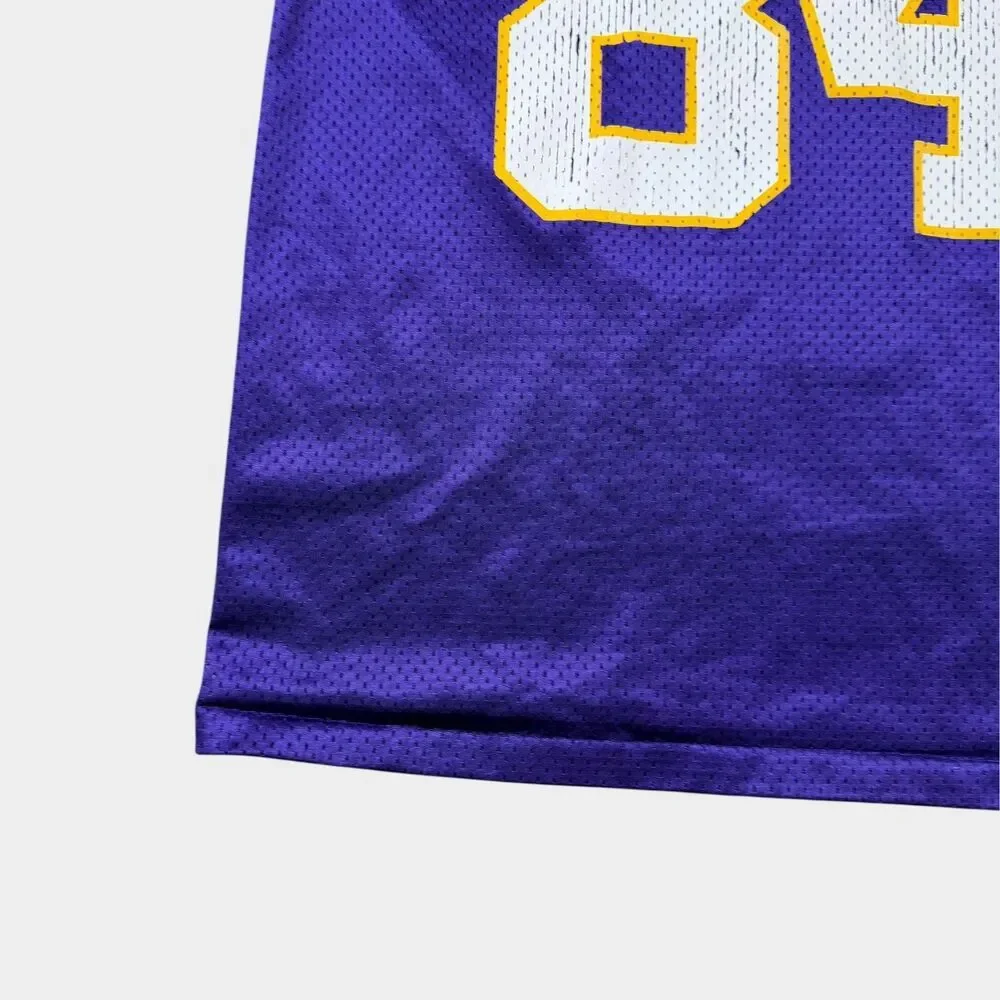 Vintage Randy Moss Minnesota Vikings Jersey Logo Athletic Purple Youth Medium 10